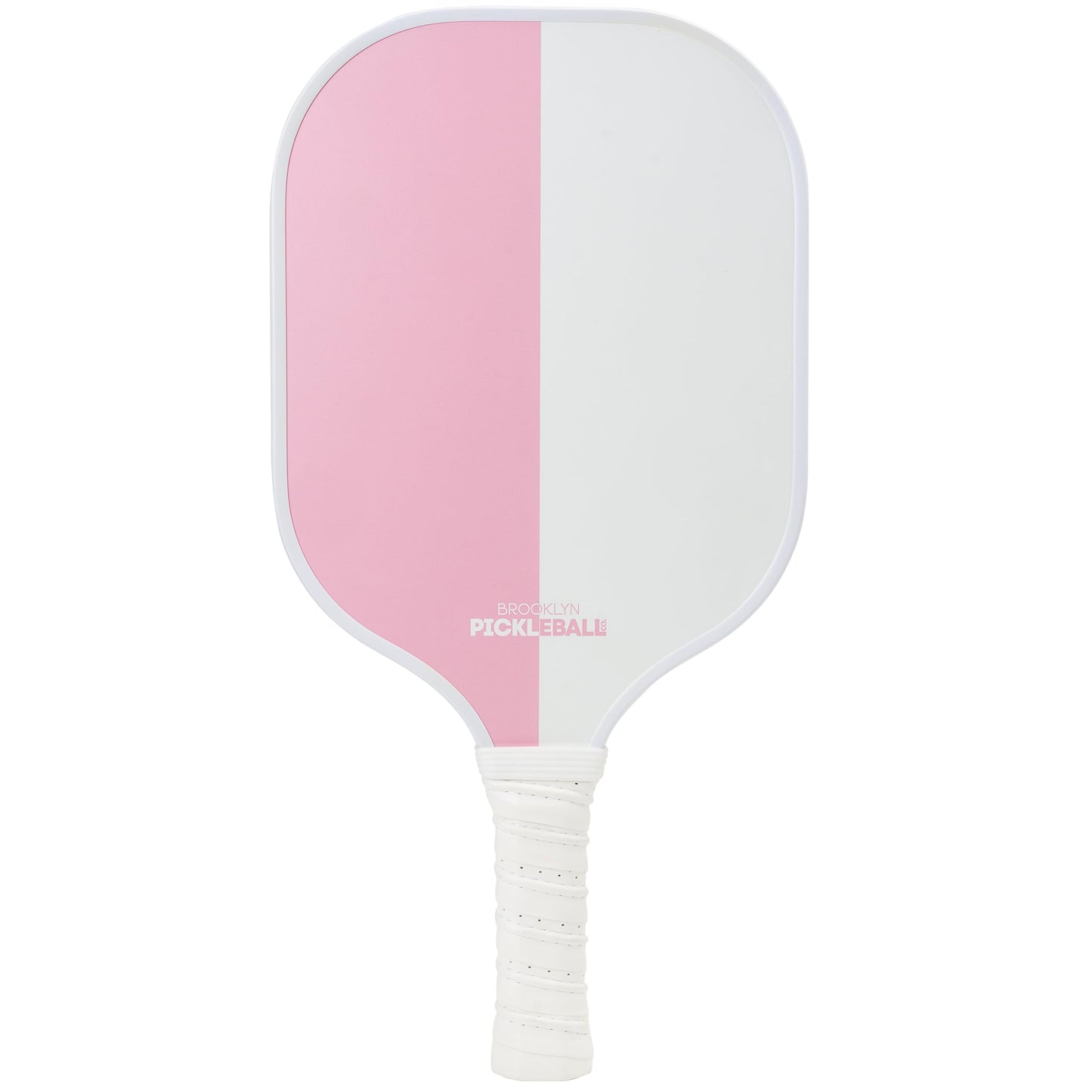 Brooklyn Pickleball Co. | Carbon Fiber Paddle | USAPA Approved | Honeycomb Core | Cushioned Grip | Single Pickle-Ball Racket | 2024 Pink & White Pickle Ball Paddles
