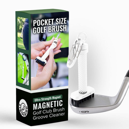 Stripebird Magnetic Golf Brush & Groove Cleaner - Premium Nylon Bristles